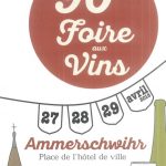 Affiche foire au vin Ammerschwihr avril 2018